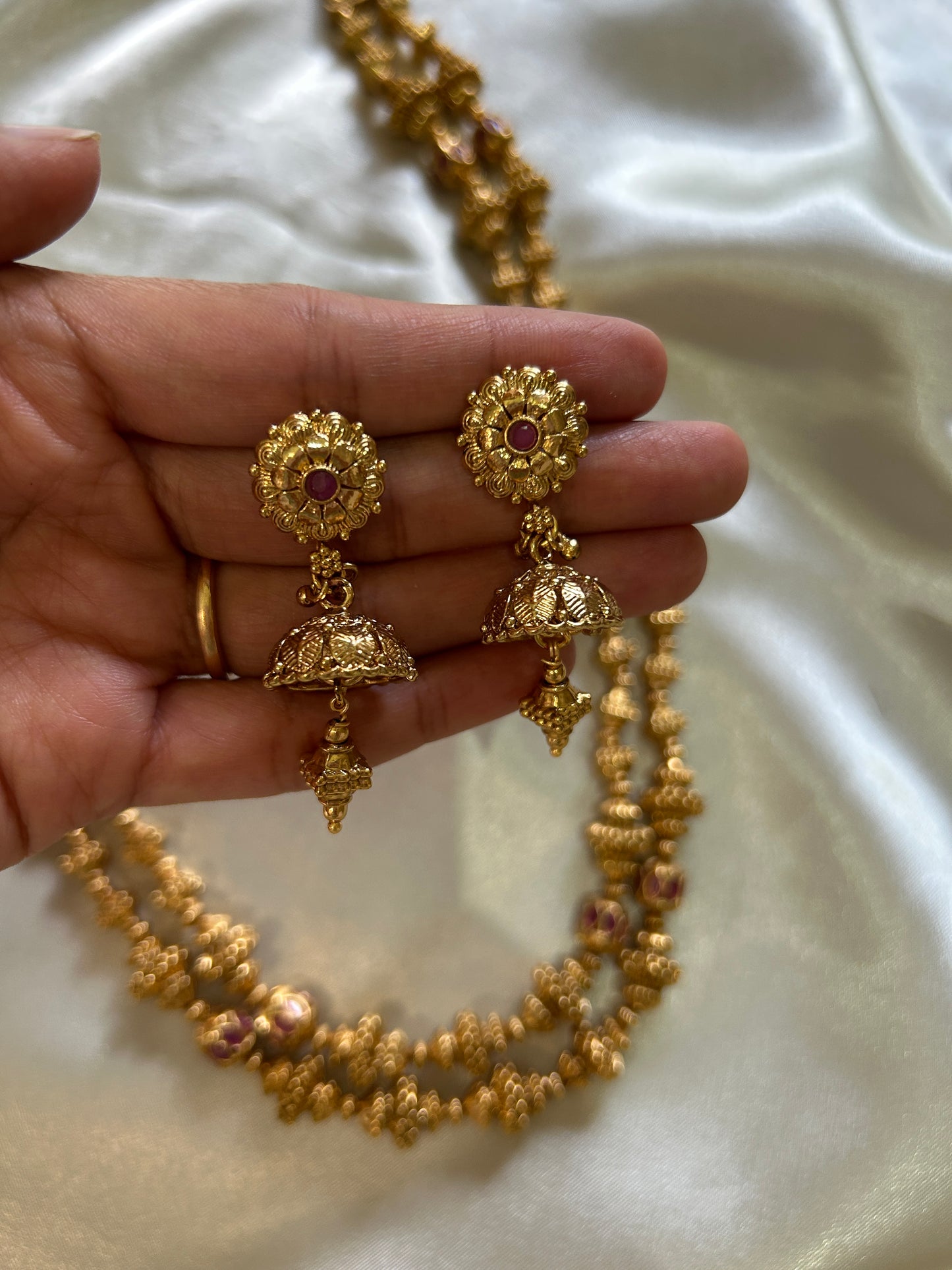 Round Beads Long Necklace LH-002