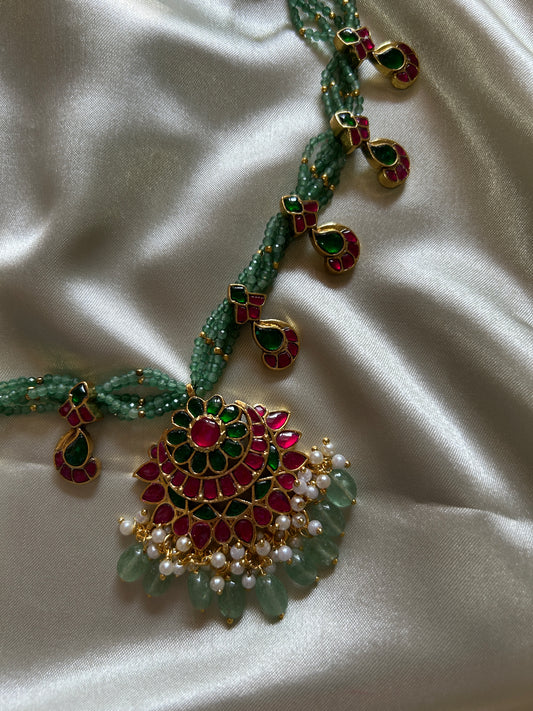 Jade Pure Jadau Necklace SN011