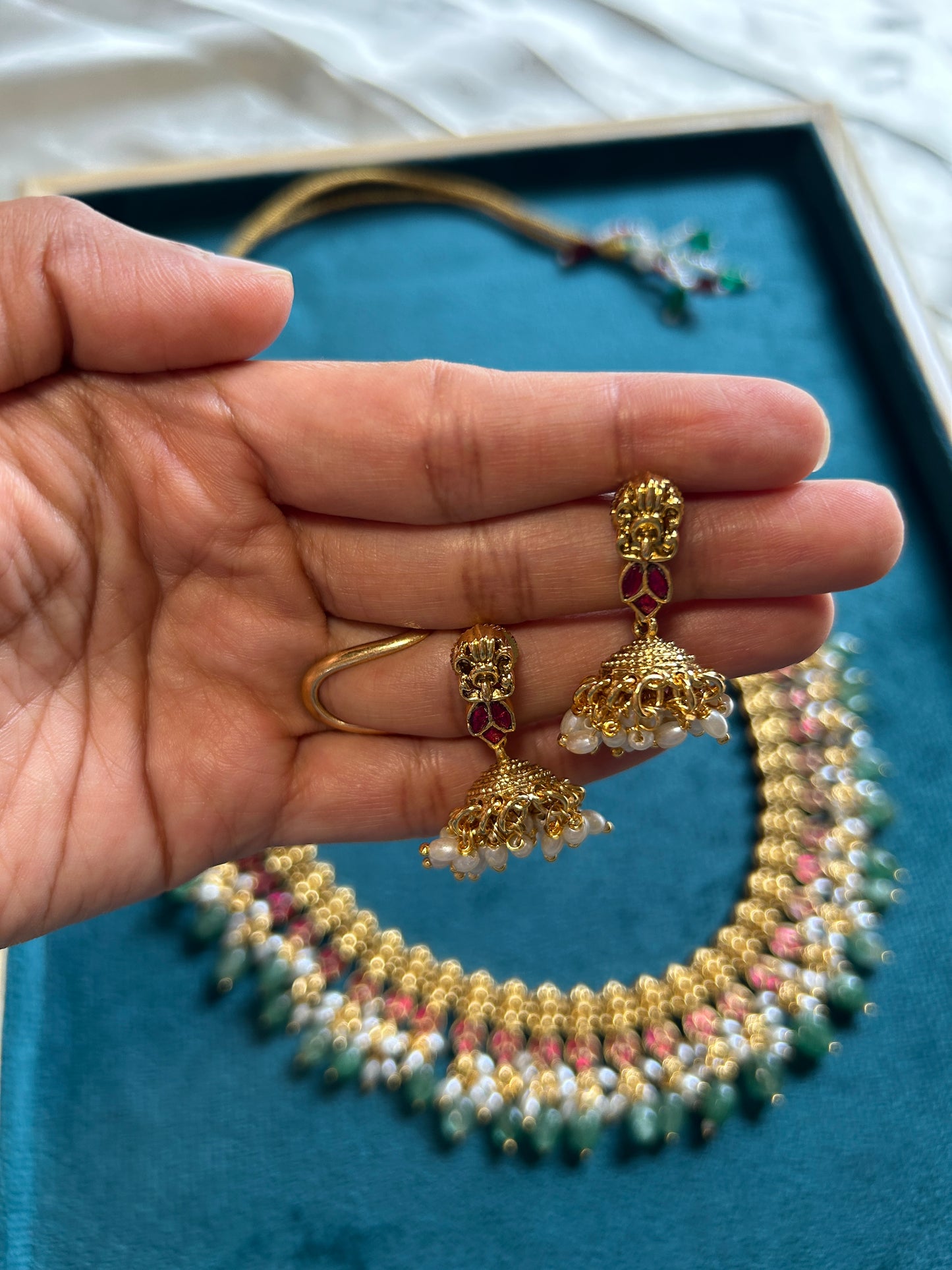 Pure Jadau Pearl Necklace SN-019