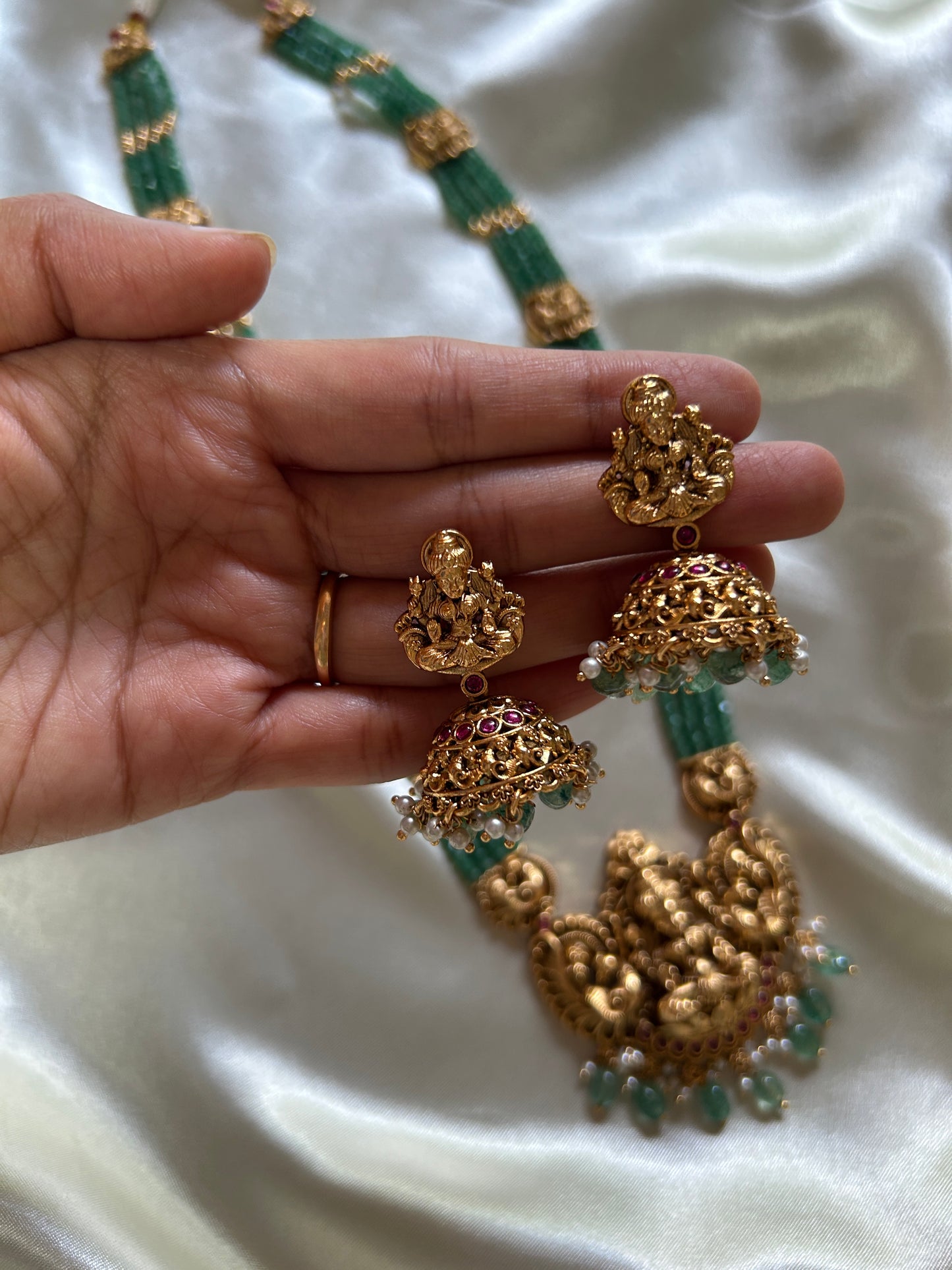 Jade Long Necklace LH - 001
