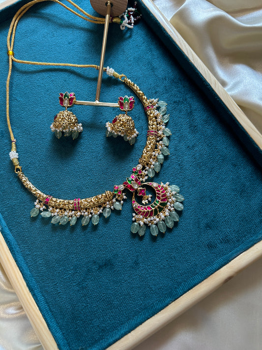 Kante Style Pure Jadau Necklace SN009